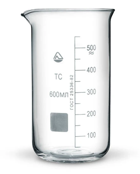 Склянка (стакан) хімічна висока з мітками
